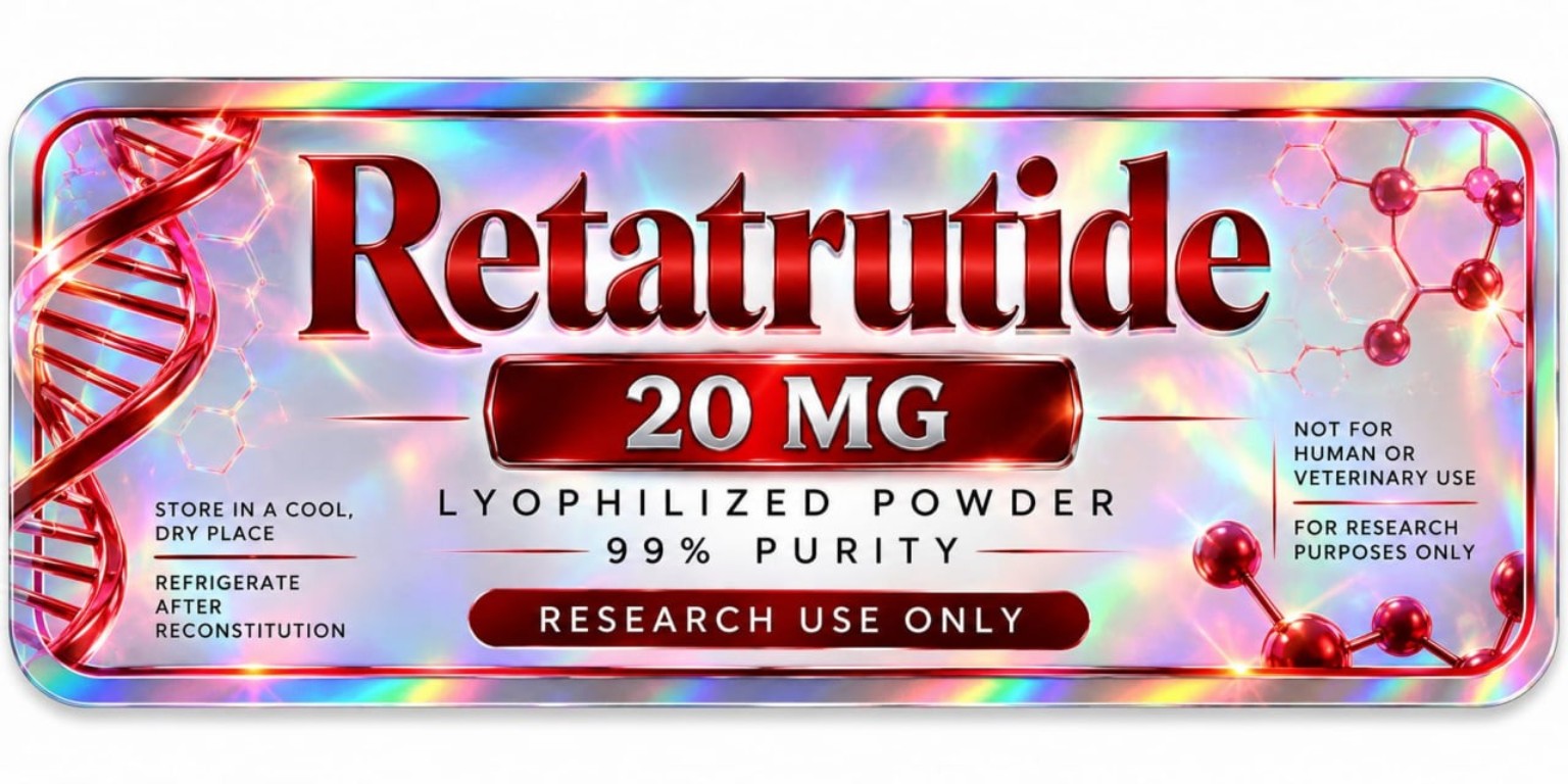 Platinum Pharmaceuticals Retatrutide 20 mg label