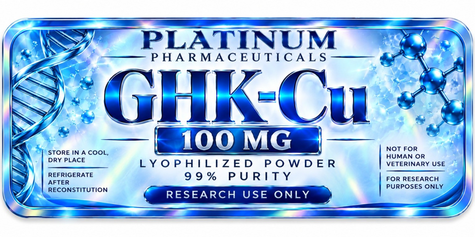 Platinum Pharmaceuticals GHK-Cu 100 mg label