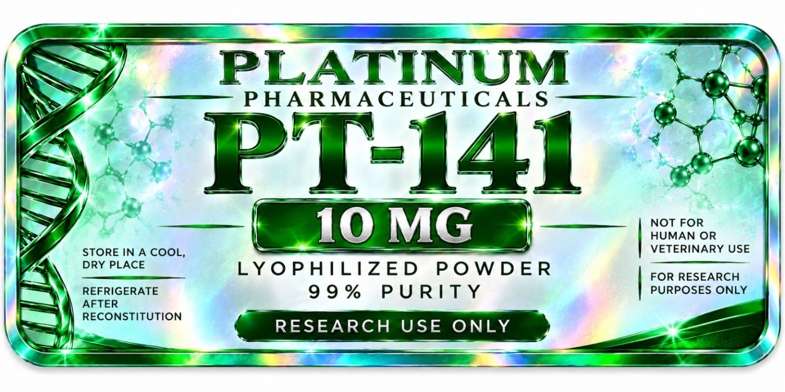 Platinum Pharmaceuticals PT-141 10 mg label